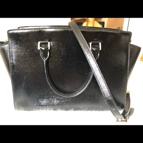 Authentic Black MK Selma Satchel - Picture 6 of 7